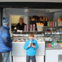 Stewart Tower Ice-cream enjoyed at Hazlehead Park Kiosk